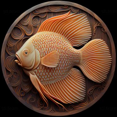 3D model Discus fish (STL)